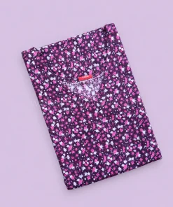 Maternity Feeding A-line Kurthy - Violet with White Floral - MFK - Image 2