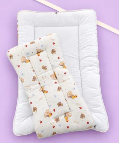 Alternative view of Crinkled Muslin Cotton Kangaroo Wrapper - (65x43cm) - Off White with Princess - KW1