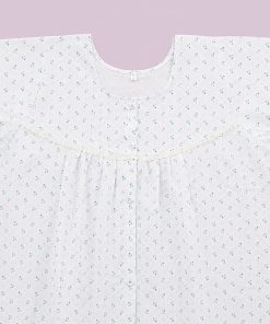 Alternative view of Maternity Feeding Nighty - Blue Green Small print - MFN