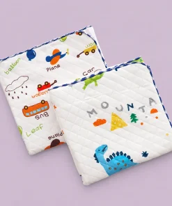 Soft Cotton Blanket(Pack of 2)  - Vehicles + Dino - BL1