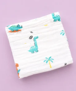Alternative view of Baby Muslin Cotton Bath Towel Pack Of 2 (50x100cm) - Color Dino and Koala - BT1