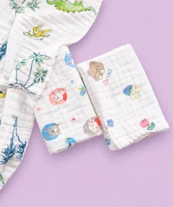Baby Muslin Cotton Bath Towel Pack Of 3 (50x100cm) - BT1