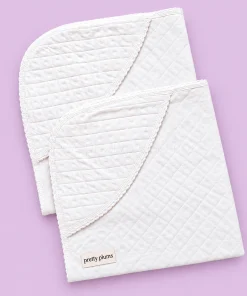 White Hooded blanket (Receiving Towel) - Pack of 2 - HBL1