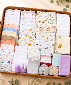 Twin Newborn Essential Hospital Kit (54-Piece Premium Bundle) - HK1 - Mix/Assorted Designs