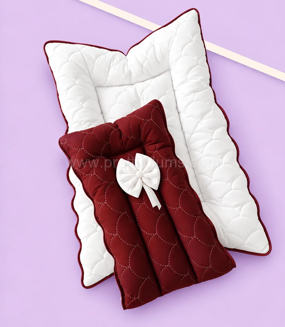 Premium Soft Cotton Kangaroo Wrapper(65x35cm) - Maroon - KW1 - Image 2