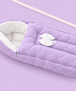 Premium Soft Cotton Kangaroo Wrapper(65x35cm) - Light Lavender - KW1
