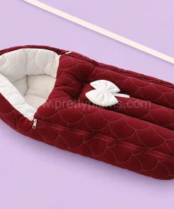 Premium Soft Cotton Kangaroo Wrapper(65x35cm) - Maroon - KW1