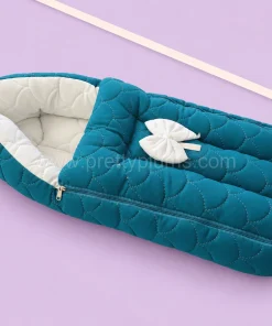 Premium Soft Cotton Kangaroo Wrapper(65x35cm) - Teal Blue - KW1