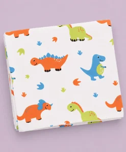 Alternative view of Single-Layer Muslin Swaddle (Set of 4) 100x100cm - Dino , Vehicles , Rainbow , Koala - SW1
