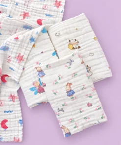 Baby Muslin Cotton Bath Towel Pack Of 4 (50x100cm) - BT1