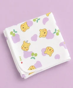 Alternative view of Double-Layer Muslin Terry Mix Bath Towel Combo Pack of 2 - Unicorn and Yellow Teddy Head - BT1