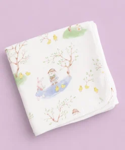 Double-Layer Muslin Terry Mix Bath Towel(Single Piece) - Green Tree - BT1