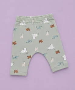 Alternative view of Unisex 3-Pack Diaper Pants - Peach Dog Head , Blue White Stripe , Green with Dogs - PT1