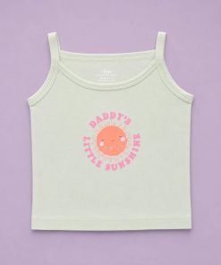 Alternative view of Baby Girl 3-Pack Cotton Camisoles - Green , Pink , Off White - GTP1