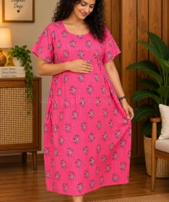 Maternity Feeding 3/4th Kafthan - Magenta - MFN