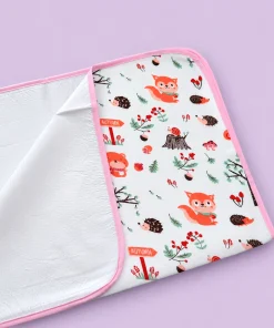 Alternative view of Baby Diaper Changing Sheets (75X59cm) - White with Animals - DS1