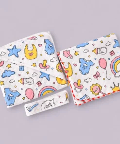 Soft Cotton Hooded Blanket and Non-Hooded Blanket Combo Pack of 2 - Baby Toys - HBL1