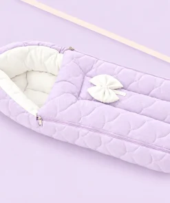 Premium Soft Cotton Kangaroo Wrapper(65x35cm) - Light Lavender - KW1